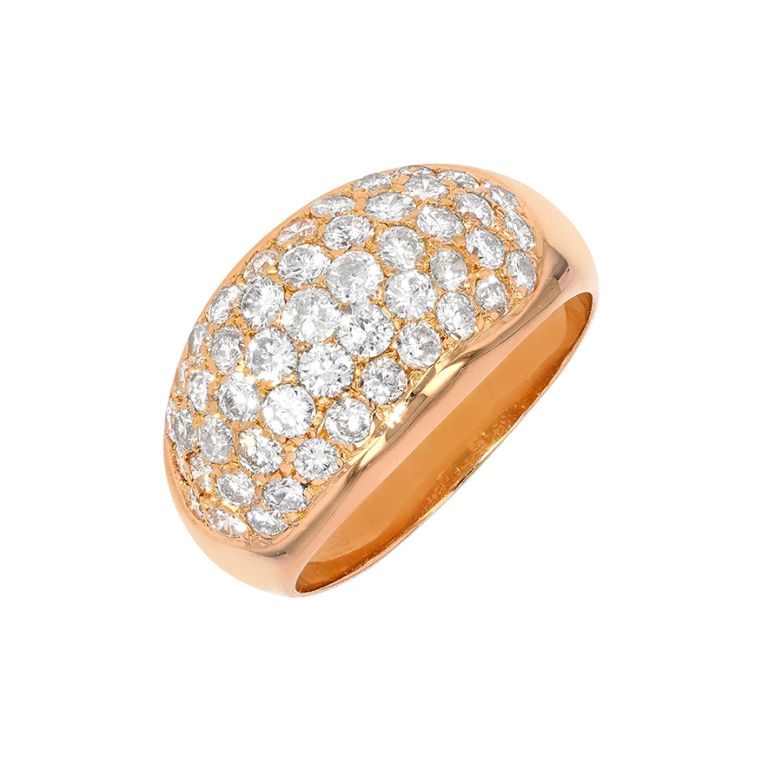 Bague diamants 0.98 carat or rose 6.55g Comme neuf -  reconditionné disponible sur Gemme Les Bijoux